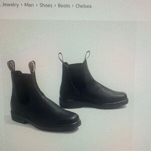 Blundstone Black Elastic Sided Boots size Man 7 USA/Woman 9USA